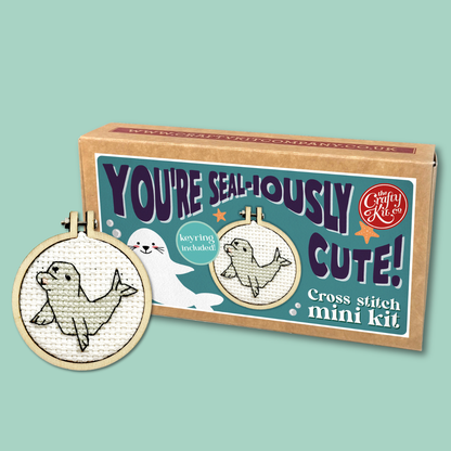 You're Seal-iously Cute! Mini Matchbox Cross Stitch Kit