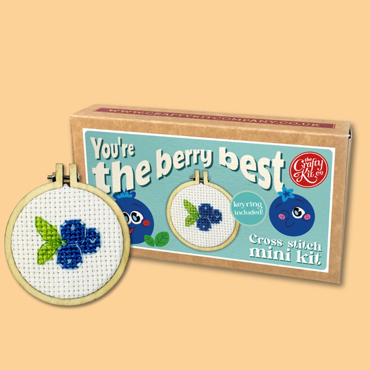 You're the Berry Best Mini Matchbox Cross Stitch Kit