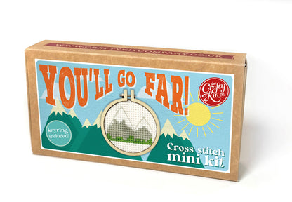 You'll Go Far! Mini Matchbox Cross Stitch Kit