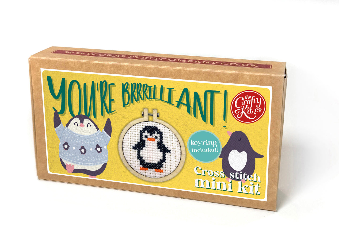 You're Brrrilliant! Mini Matchbox Cross Stitch Kit