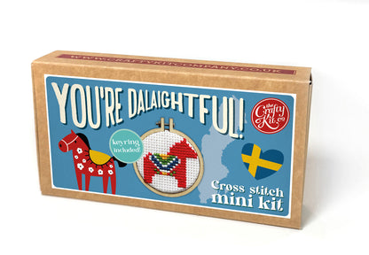 You're Dalaightful! Mini Matchbox Cross Stitch Kit