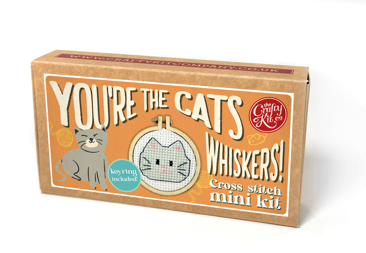 You're the Cats Whiskers! Mini Matchbox Cross Stitch Kit