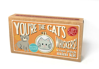 You're the Cats Whiskers! Mini Matchbox Cross Stitch Kit