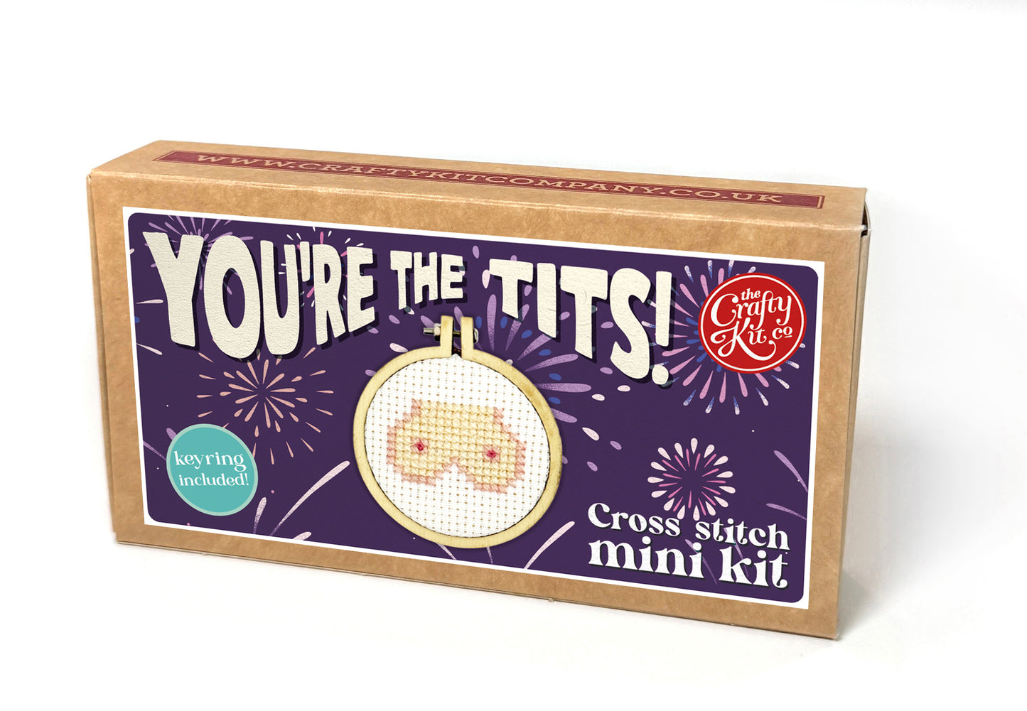 You're The Tits! Mini Matchbox Cross Stitch Kit