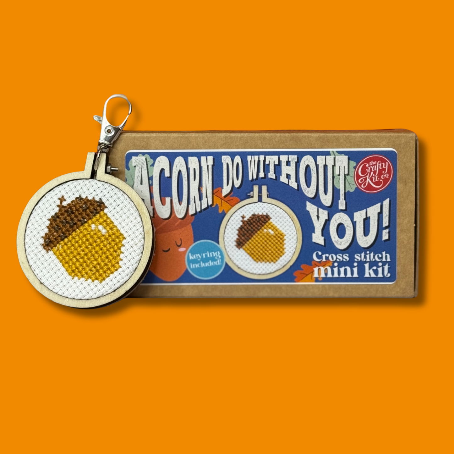 Acorn Do Without You! Mini Matchbox Cross Stitch Kit