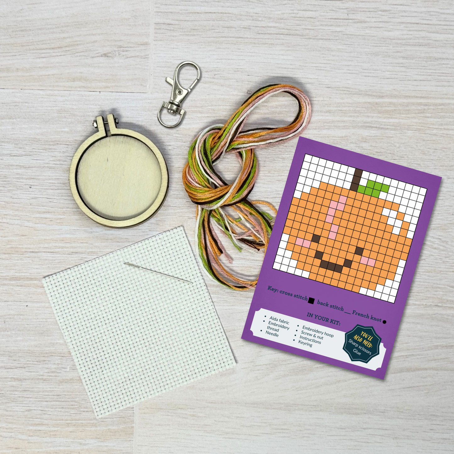 I Appeachiate You! Mini Matchbox Cross Stitch Kit