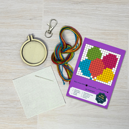 Happy Birthday! Balloons Mini Matchbox Cross Stitch Kit