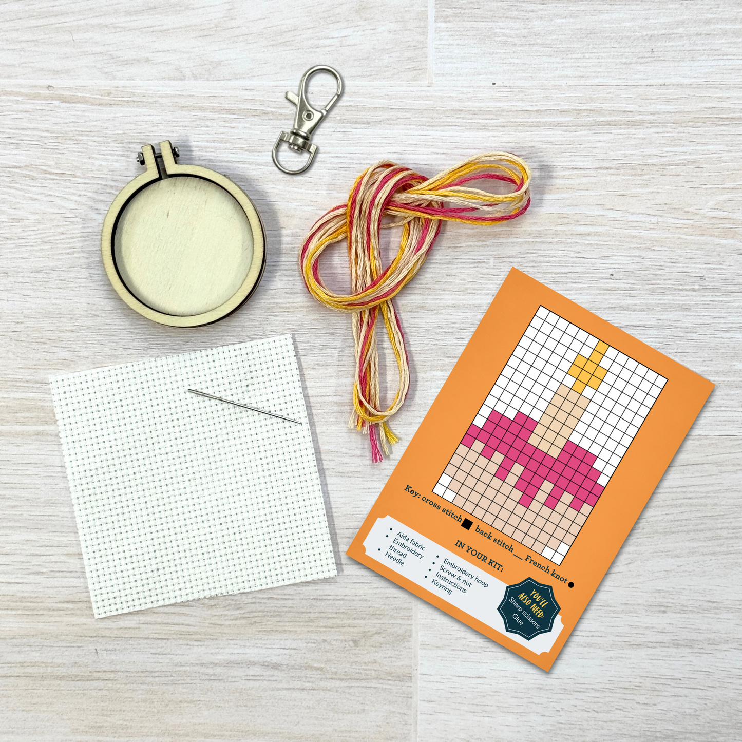 Happy Birthday! Cake Mini Matchbox Cross Stitch Kit