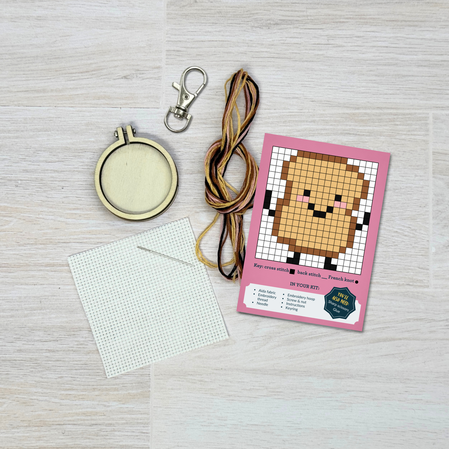 A Birthday Toast! Mini Matchbox Cross Stitch Kit