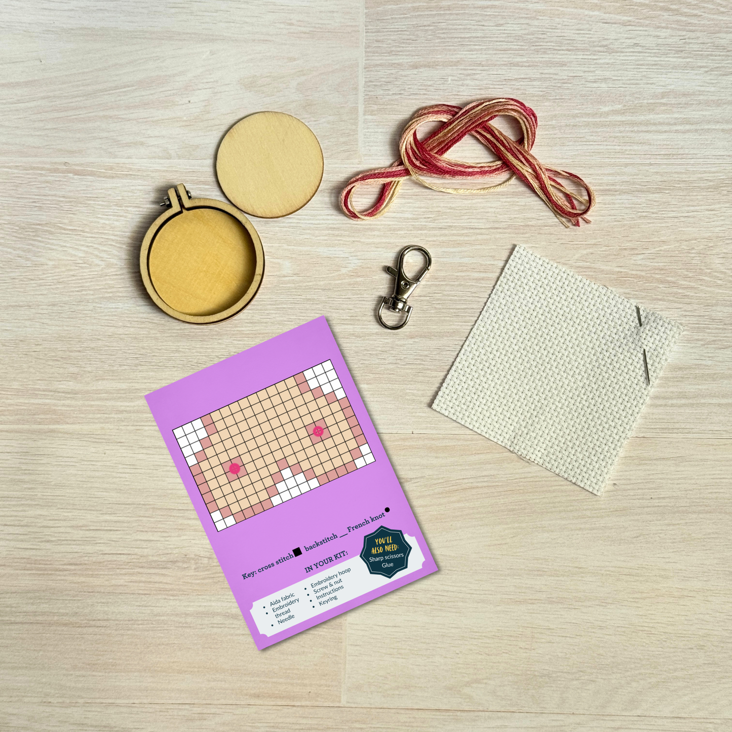 You're My Breast Friend! Mini Matchbox Cross Stitch Kit