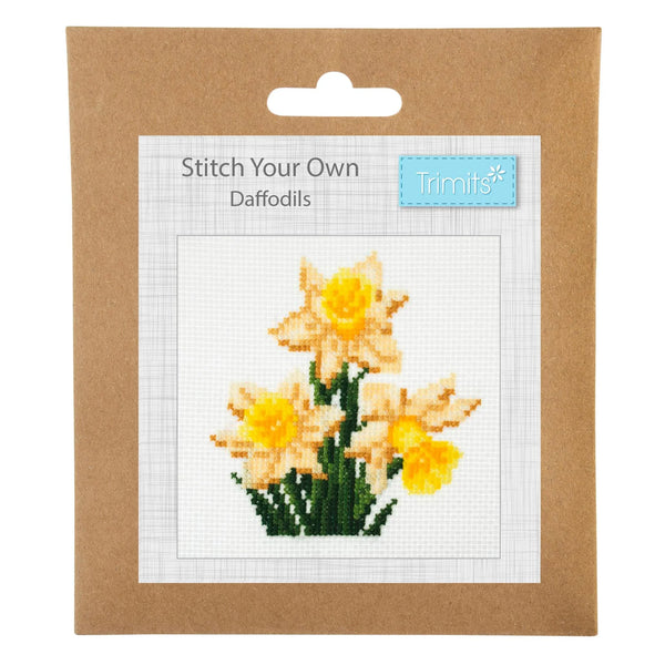 Trimits Stitch your Own Daffodils Cross Stitch Craft Kit