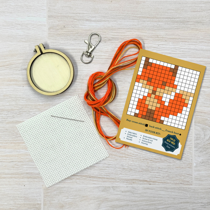 For Fox Sake! Mini Matchbox Cross Stitch Kit