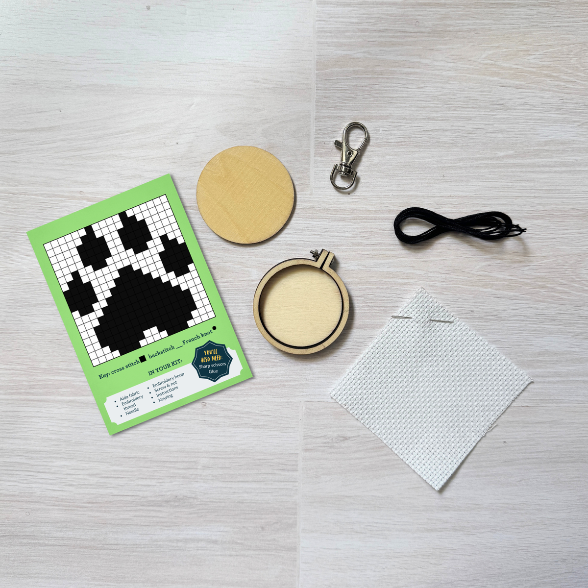 Friends Fur-ever! Mini Matchbox Cross Stitch Kit