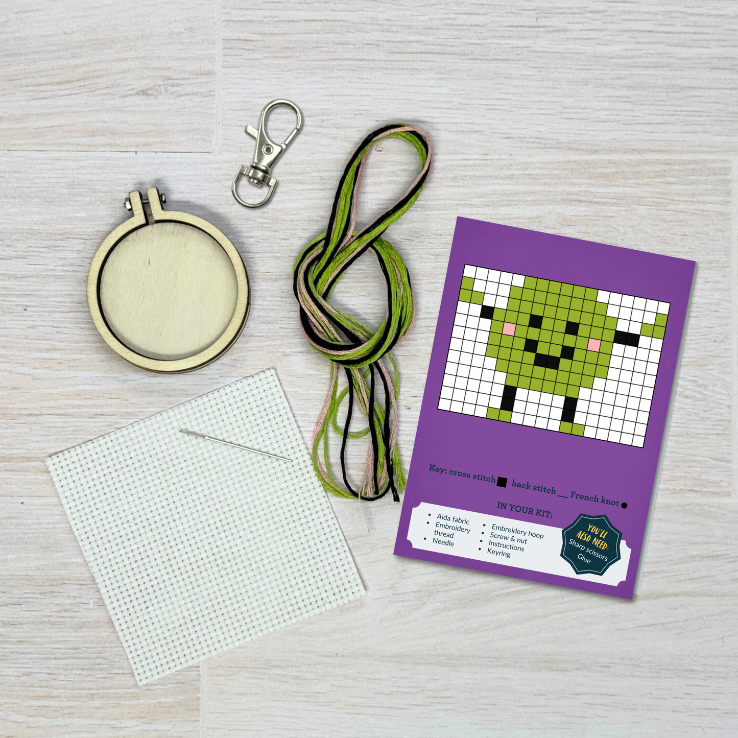 Happea Birthday! Mini Matchbox Cross Stitch Kit