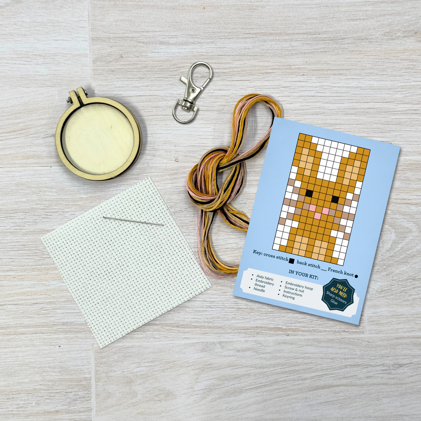 Hoppy Easter! Mini Matchbox Cross Stitch Kit