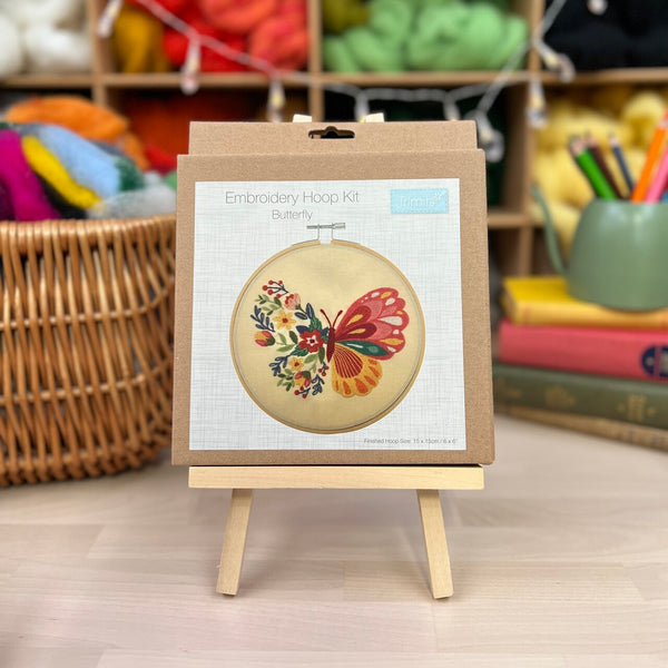 Trimits Butterfly Embroidery Hoop Craft Kit