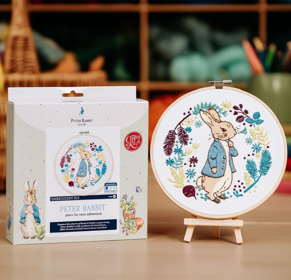 Beatrix Potter Embroidery Kit | Peter Rabbit Plans His Next Adventure ...