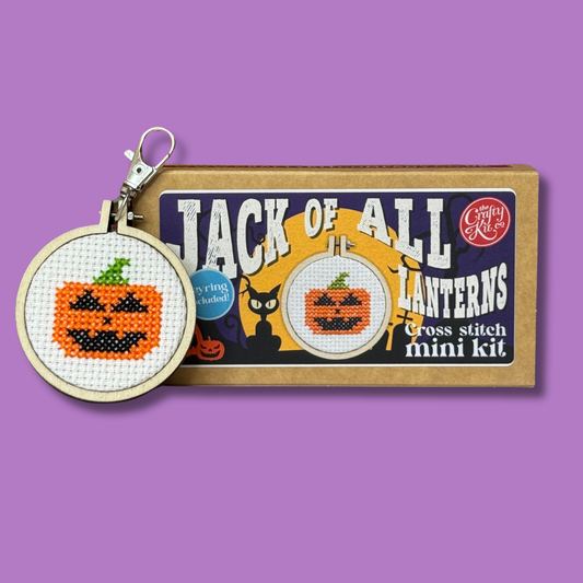 Jack of all Lanterns Halloween Mini Matchbox Cross Stitch Kit