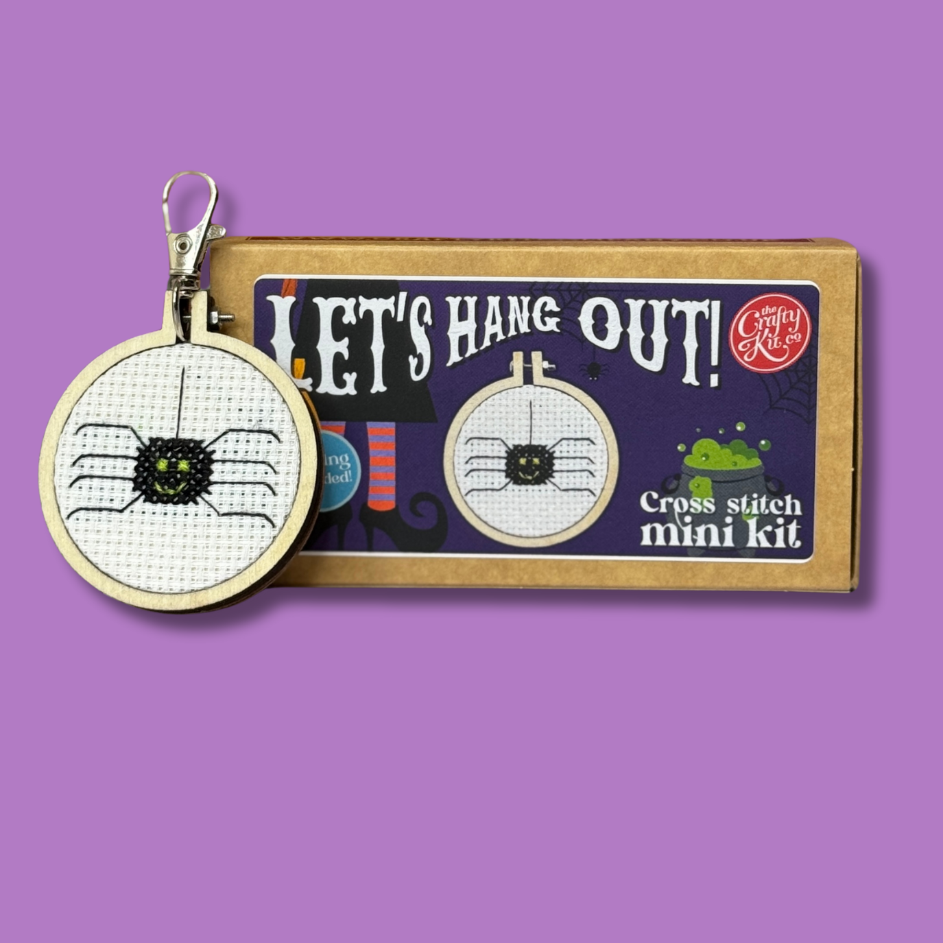 Let's Hang Out! Halloween Mini Matchbox Cross Stitch Kit
