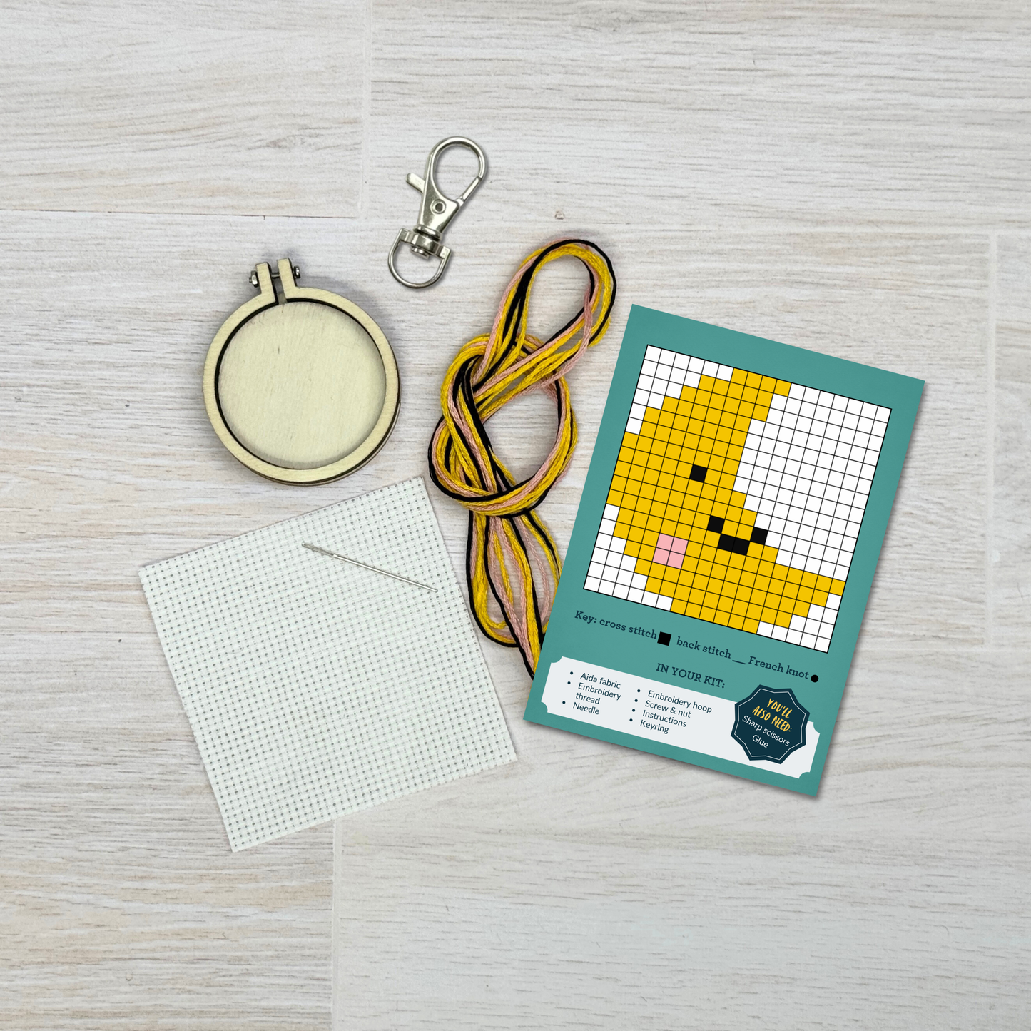 Love You To The Moon and Back Mini Matchbox Cross Stitch Kit