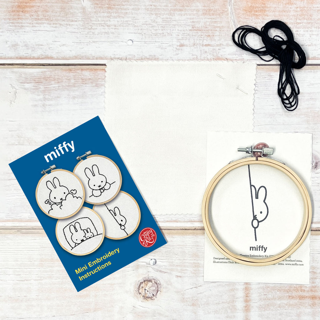 Miffy at the Theatre Mini Embroidery Kit The Crafty Kit Company