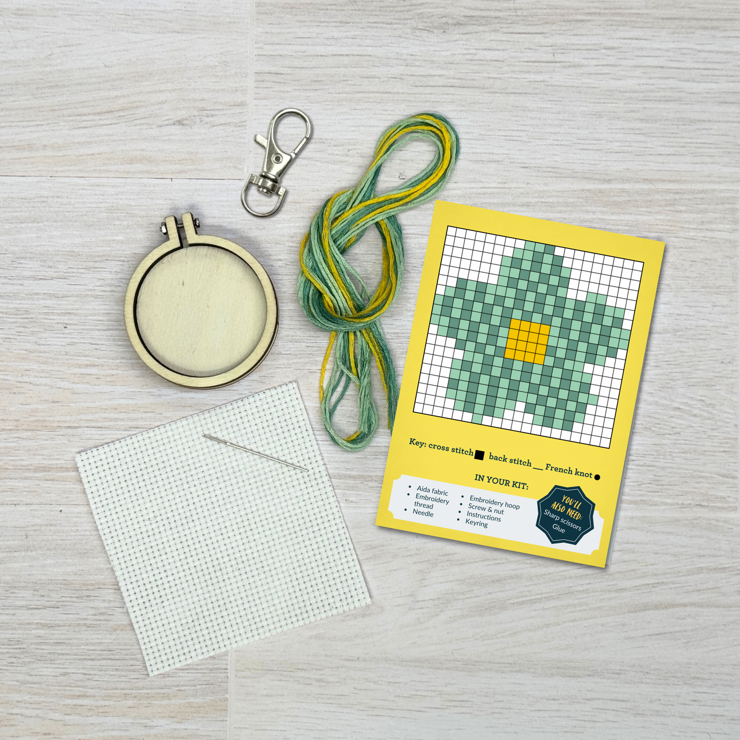 Happy Mother's Day (Flower) Mini Matchbox Cross Stitch Kit