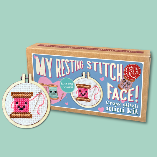 My Resting Stitch Face! Mini Matchbox Cross Stitch Kit
