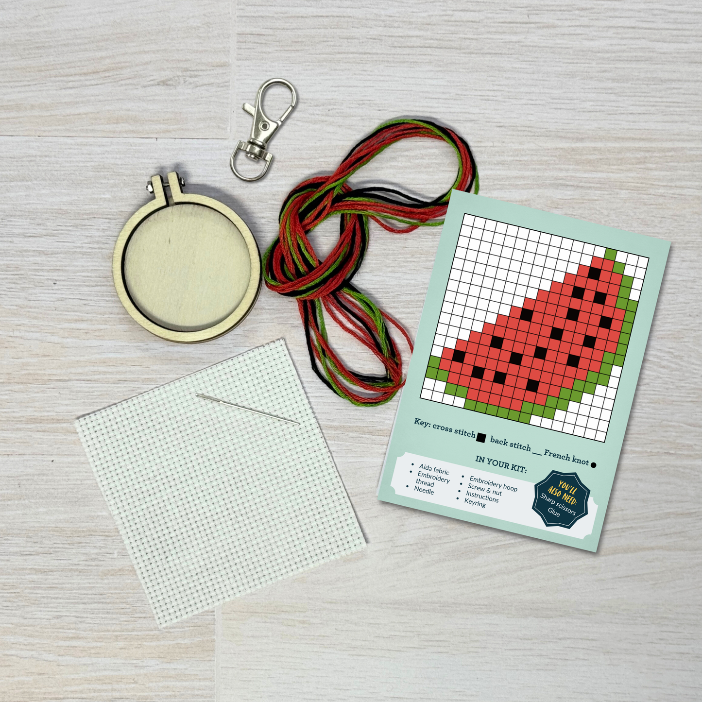 You're One In A Melon Mini Matchbox Cross Stitch Kit