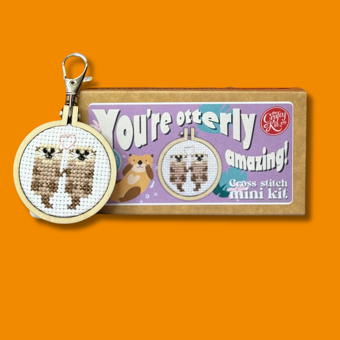You're Otterly Amazing! Mini Matchbox Cross Stitch Kit