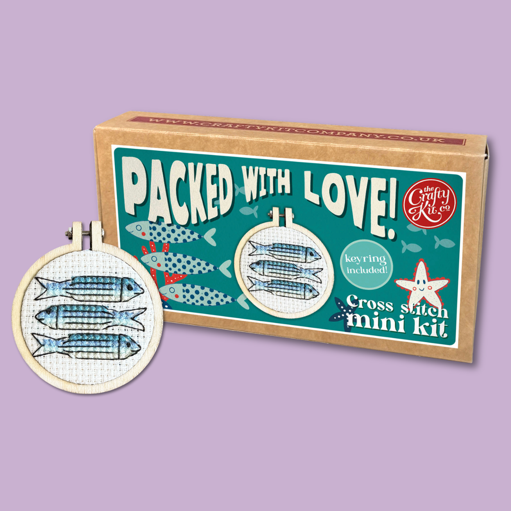 Packed with Love! Seaside Mini Matchbox Cross Stitch Kit