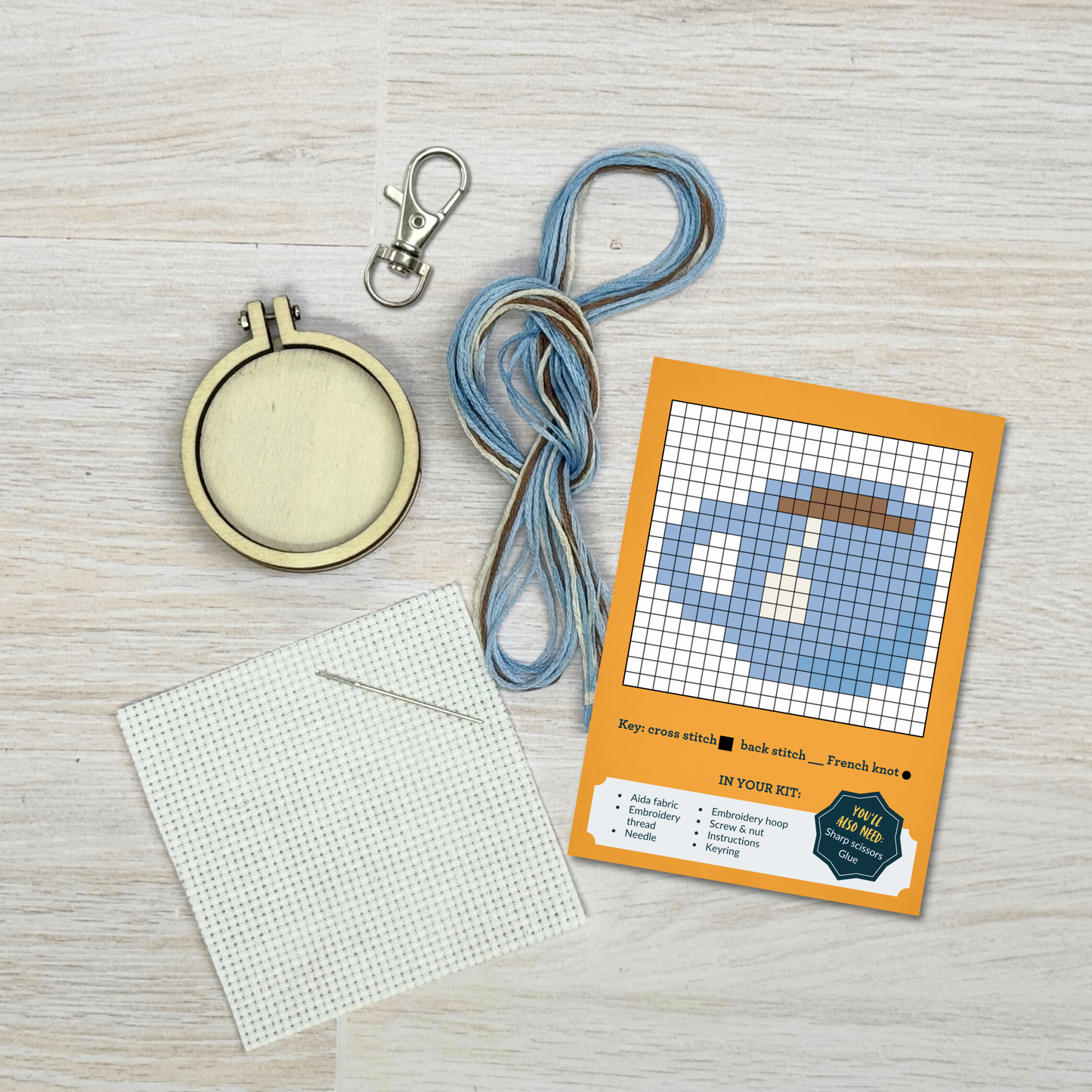 Have a cup of Positivitea! Mini Matchbox Cross Stitch Kit