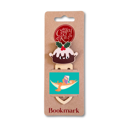 Christmas Pudding Wooden Bookmark