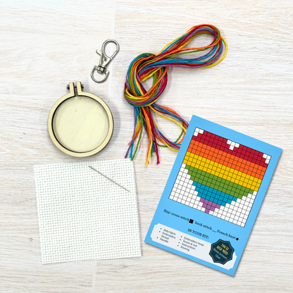 No Labels, Just Love! Mini Matchbox Cross Stitch Kit