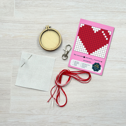 Be My Valentine Mini Matchbox Cross Stitch Kit