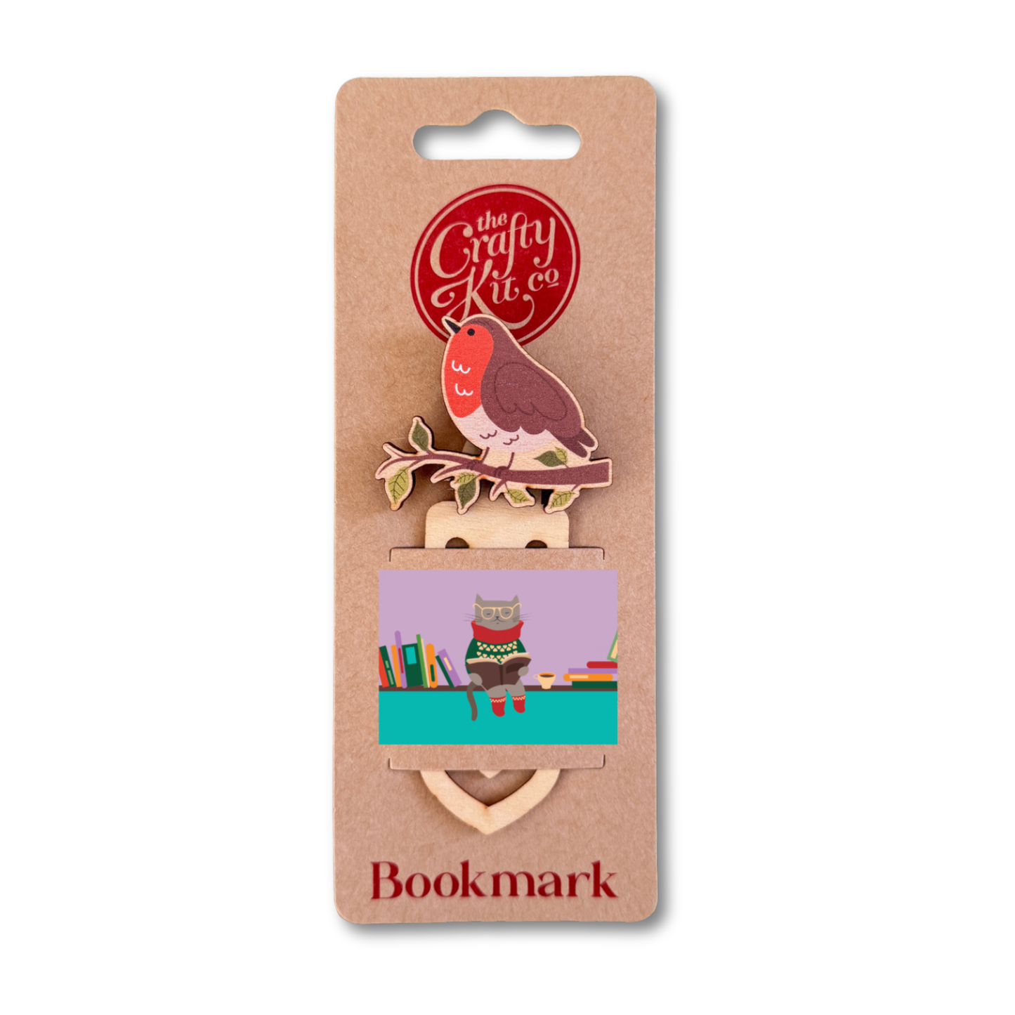 Robin Wooden Bookmark