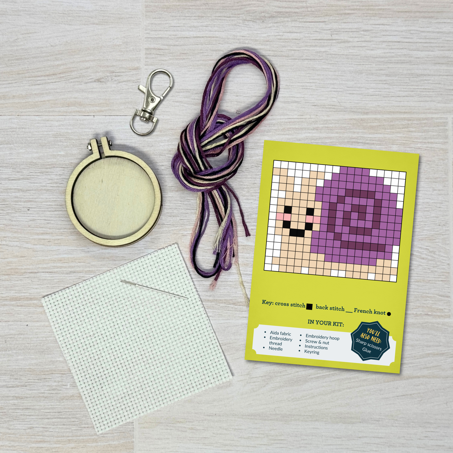 Let's Shellebrate! Mini Matchbox Cross Stitch Kit