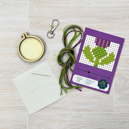 Thistle Make You Smile Mini Matchbox Cross Stitch Kit