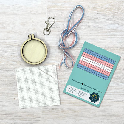Live Loud, Live Proud! Mini Matchbox Cross Stitch Kit