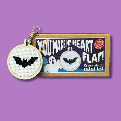 You Make My Heart Flap! Halloween Mini Matchbox Cross Stitch Kit