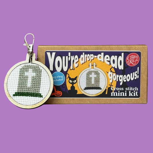You're Drop-Dead Gorgeous! Halloween Mini Matchbox Cross Stitch Kit
