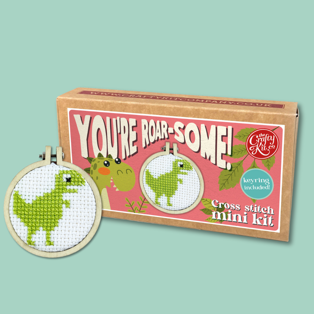 You're Roar-some! Mini Matchbox Cross Stitch Kit