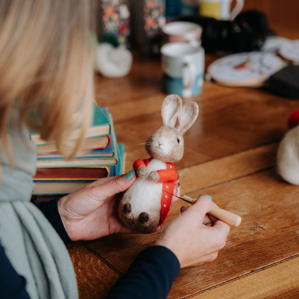 Image showing Jo Lochhead making Bertie Bunny