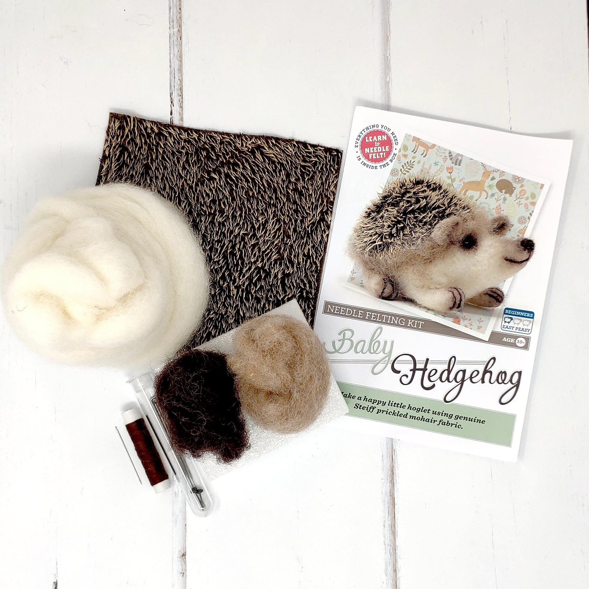 Baby Hedgehog Needle Felting Craft Kit The Crafty Kit Company
