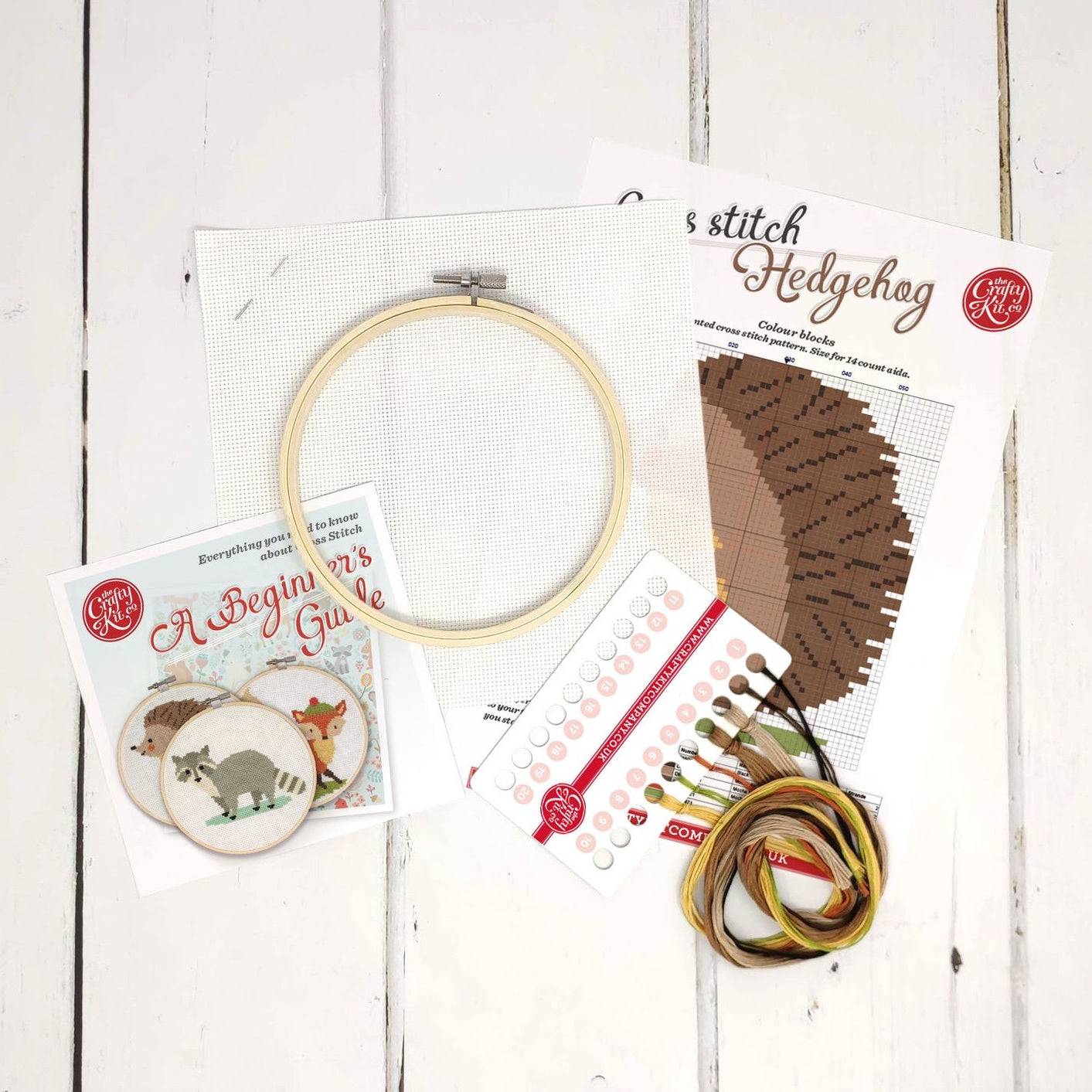 Hedgehog Cross Stitch Craft Kit The Crafty Kit Company