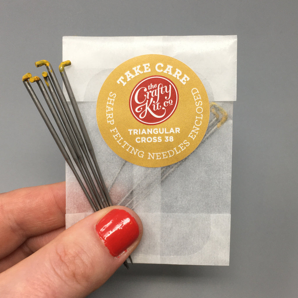 GrozBeckert Premium Felting Needles Triangular 38 pack of 5 (Must The Crafty Kit Company