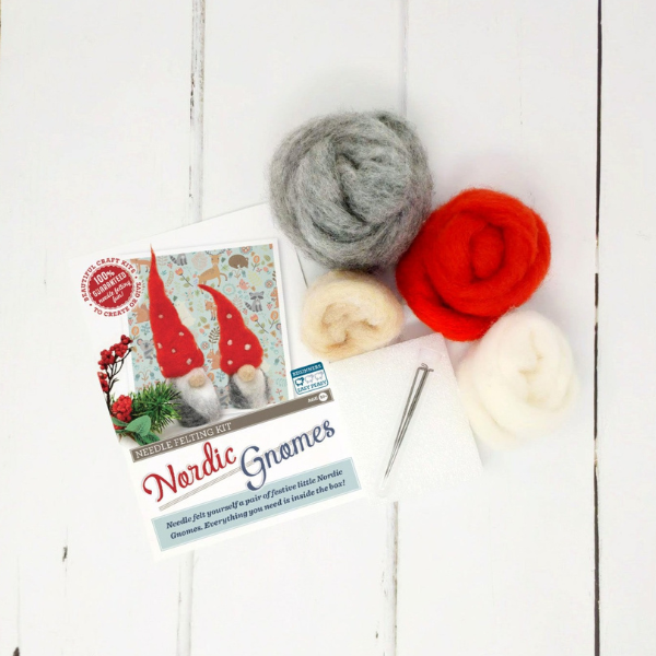 Nordic Gnomes Needle Felting Craft Kit The Crafty Kit Company