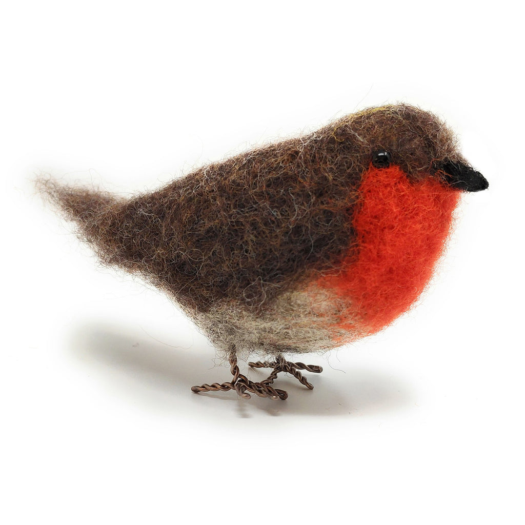 The Crafty Kit Company British Birds Robin Needle Felting Kit
