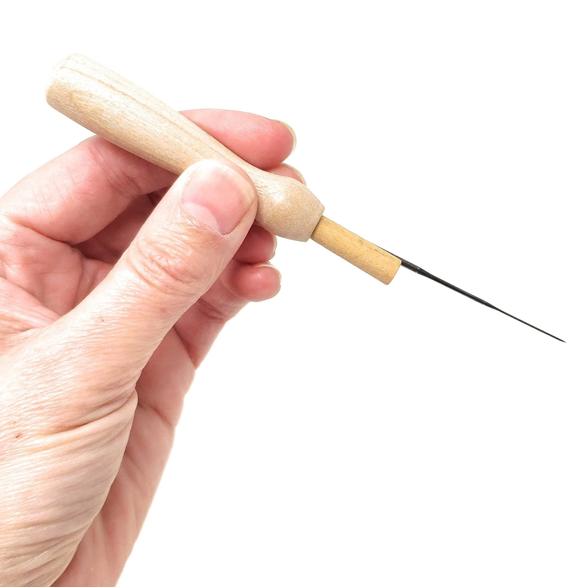 Wooden handled needle felting tool The Crafty Kit Company